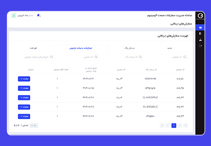 پنل واحد رنگ نرم‌افزار اوردربین